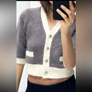 brand new with tags zara crop sweater